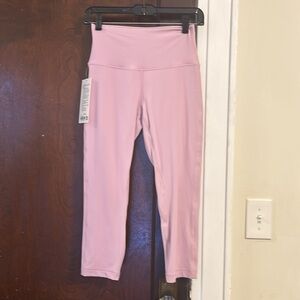 NWT Lulu lemon align high rise crop 21” leggings Rose Blush